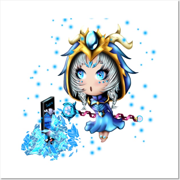 Chibi Crystal Maiden Wall Art by Nastya Lix